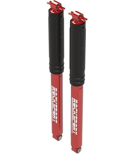 Amazon.com: MetalCloak RockSport Red Long Travel Shock, Rear, Pair